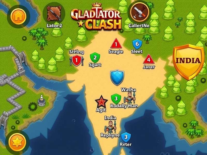 Gladiator Clash Downloads Across India Gladiator Clash India Download Map